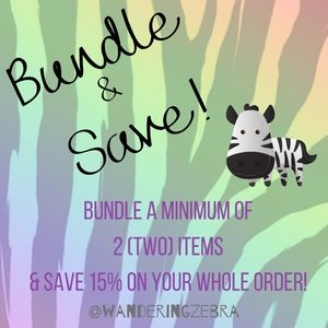Bundle With The Zebra & Save!!